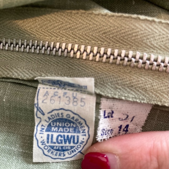 Vintage green 1950s dress from Peck & Peck, New York 5th Ave. Never worn w/ tags - Picture 7 of 15